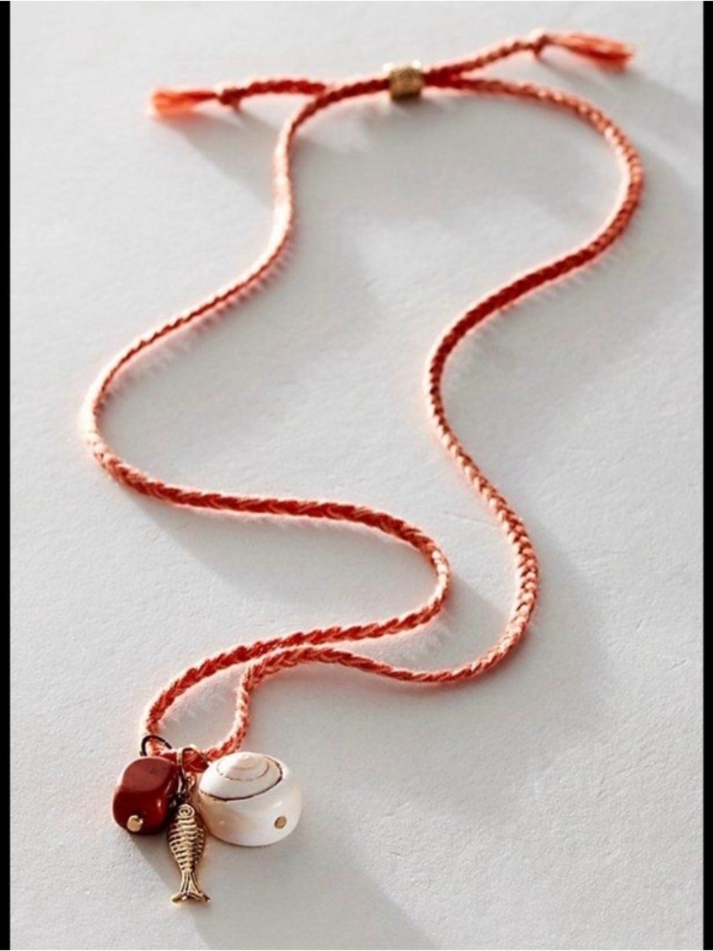 NWT Free People Ride Along Braided Strand Necklace